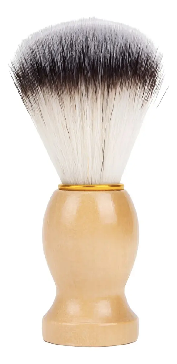 Brocha De Afeitar Clásica Con Mango De Madera